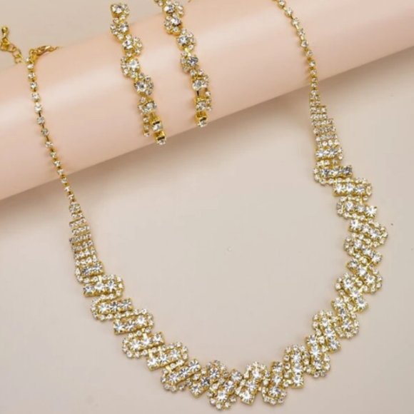 Best Gift Rhinestone Jewelry Set - Picture 2 of 6